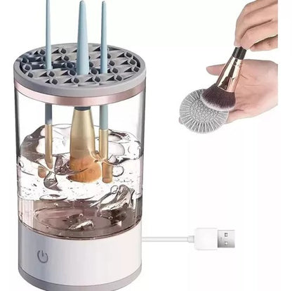 Limpiador eléctrico de brochas para maquillaje